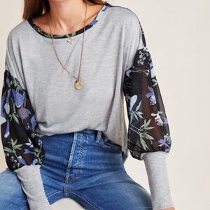 Anthropologie Tiny Raye Floral Top